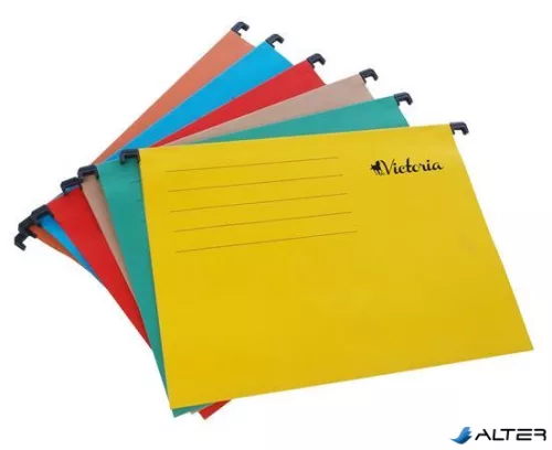 Függőmappa, karton, A4, VICTORIA, narancs