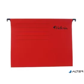 Függőmappa, karton, A4, VICTORIA, piros