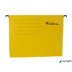 Függőmappa, karton, A4, VICTORIA, sárga