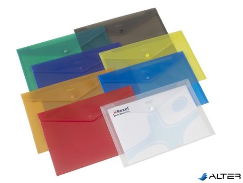 Irattartó tasak, A4, PP, patentos, REXEL, vegyes
