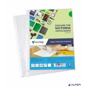   Genotherm, lefűzhető, A4, 50 mikron, víztiszta, VICTORIA OFFICE