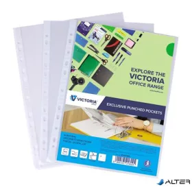   Genotherm, lefűzhető, A4, 145 mikron, víztiszta, VICTORIA OFFICE