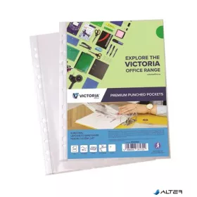   Genotherm, lefűzhető, A4, 80 mikron, víztiszta, VICTORIA OFFICE