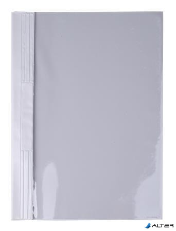 Gyorsfűző, kemény hátlappal, PVC, A4, VICTORIA OFFICE, fehér