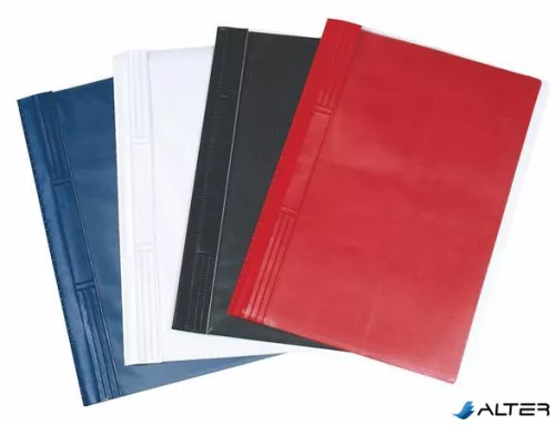 Gyorsfűző, kemény hátlappal, PVC, A4, VICTORIA OFFICE, fekete