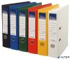 Iratrendező, 75 mm, A4, PP/PP, élvédő sínnel, VICTORIA OFFICE, "Premium", fekete