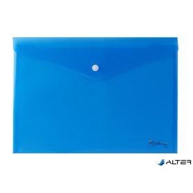 Irattartó tasak, A4, PP, patentos, VICTORIA OFFICE, kék