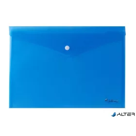 Irattartó tasak, A4, PP, patentos, VICTORIA OFFICE, kék