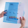 Irattartó tasak, A4, PP, patentos, VICTORIA OFFICE, kék