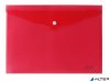 Irattartó tasak, A4, PP, patentos, VICTORIA OFFICE, piros