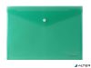 Irattartó tasak, A4, PP, patentos, VICTORIA OFFICE, zöld