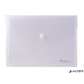   Irattartó tasak, A5, PP, patentos, VICTORIA OFFICE, áttetsző