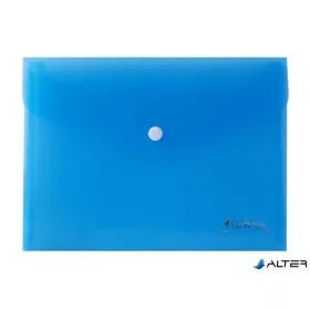 Irattartó tasak, A5, PP, patentos, VICTORIA OFFICE, kék