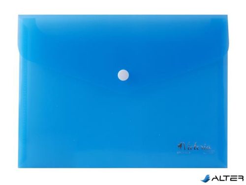 Irattartó tasak, A5, PP, patentos, VICTORIA OFFICE, kék