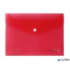 Irattartó tasak, A5, PP, patentos, VICTORIA OFFICE, piros