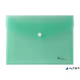 Irattartó tasak, A5, PP, patentos, VICTORIA OFFICE, zöld