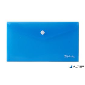 Irattartó tasak, DL, PP, patentos, VICTORIA OFFICE, kék