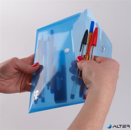 Irattartó tasak, DL, PP, patentos, VICTORIA OFFICE, kék