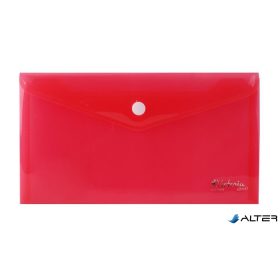 Irattartó tasak, DL, PP, patentos, VICTORIA OFFICE, piros