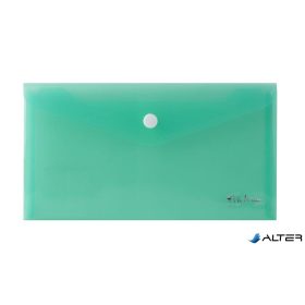 Irattartó tasak, DL, PP, patentos, VICTORIA OFFICE, zöld