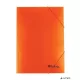 Gumis mappa, karton, A4, VICTORIA OFFICE, narancs