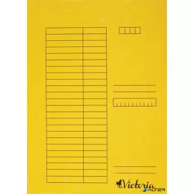 Gyorsfűző, karton, A4, VICTORIA OFFICE, sárga