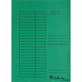 Gyorsfűző, karton, A4, VICTORIA OFFICE, zöld