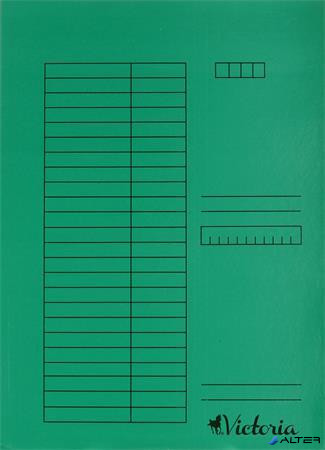 Gyorsfűző, karton, A4, VICTORIA OFFICE, zöld