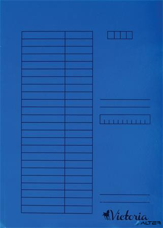 Gyorsfűző, karton, A4, VICTORIA OFFICE, kék