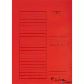 Gyorsfűző, karton, A4, VICTORIA OFFICE, piros