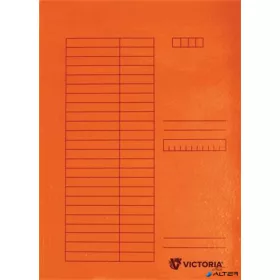 Gyorsfűző, karton, A4, VICTORIA OFFICE, narancs