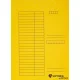 Pólyás dosszié, karton, A4, VICTORIA OFFICE, sárga