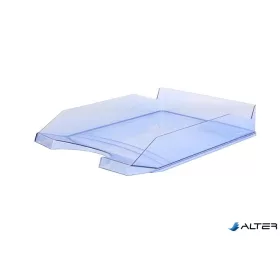 Irattálca, műanyag, VICTORIA OFFICE, áttetsző kék