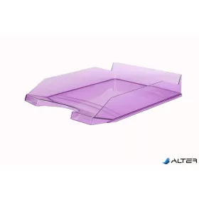 Irattálca, műanyag, VICTORIA OFFICE, áttetsző lila