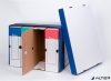 Archiválókonténer, 325x460x270 mm, karton, VICTORIA OFFICE, kék-fehér