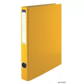   Gyűrűs könyv, 4 gyűrű, 35 mm, A4, PP/karton, VICTORIA OFFICE, sárga
