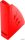 Iratpapucs, műanyag, 75 mm, VICTORIA OFFICE, piros