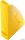 Iratpapucs, műanyag, 75 mm, VICTORIA OFFICE, sárga