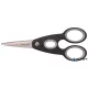 Olló, konyhai, 22 cm FISKARS 'Functional ReNew', fekete