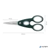 Olló, konyhai, 22 cm FISKARS 'Functional ReNew', fekete