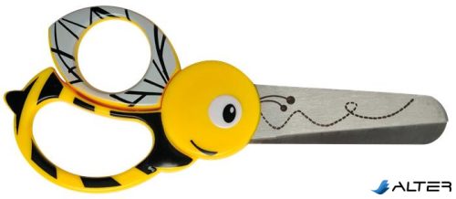 Olló, óvodai, 13 cm, FISKARS, méhecske