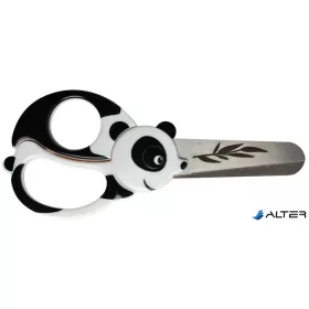 Olló, óvodai, 13 cm, FISKARS, panda