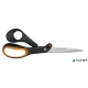 Olló, barkács, 21 cm, FISKARS 'Amplify', fekete