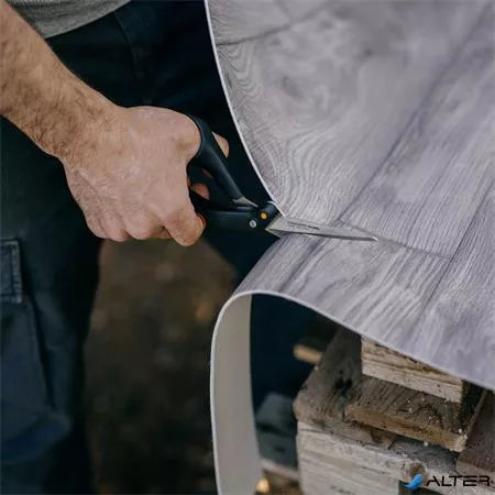 Olló, barkács, 21 cm, FISKARS 'Amplify', fekete