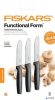 Késkészlet, asztali, 12 cm, FISKARS "Functional Form" fekete