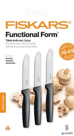 Késkészlet, asztali, 12 cm, FISKARS "Functional Form" fekete