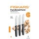 Késkészlet, asztali, 12 cm, FISKARS "Functional Form" fekete