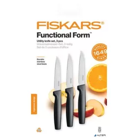   Késkészlet, általános, 11 cm, FISKARS 'Functional Form' fekete