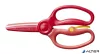Olló, gyakorló, óvodai, FISKARS, piros