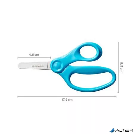 Olló, óvodai, 13 cm, FISKARS, türkizkék